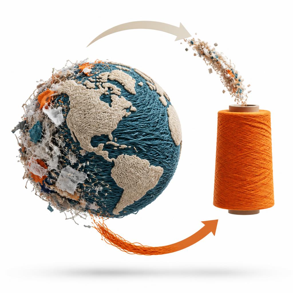 Do resíduo ao fio: nosso modelo de economia circular transforma o descarte em valor.